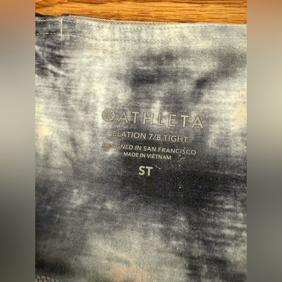 Athleta Elation 7/8 Ice Dye Orchid Pink Tight Size Small Tall - Picture 6 of 10